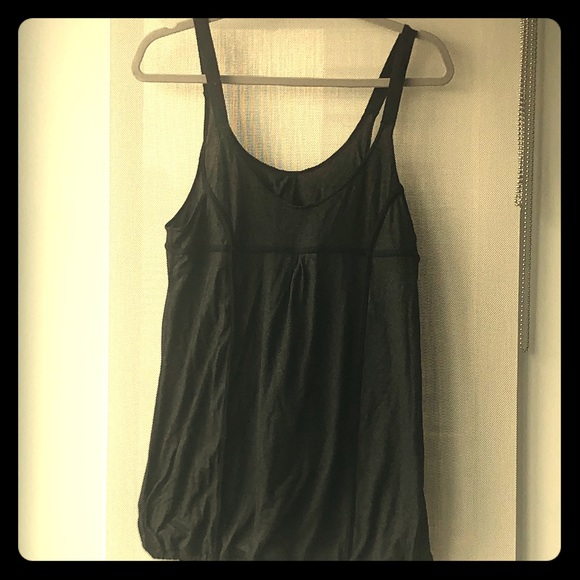 Light weight tank - heathered grey & black piping - Picture 1 of 4